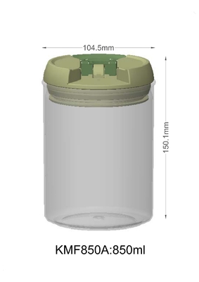 Nahrungsmittelgrad-Runde formen Plastikbehälter mit glatter Oberflächen-und ODM-Kappen-Farbe